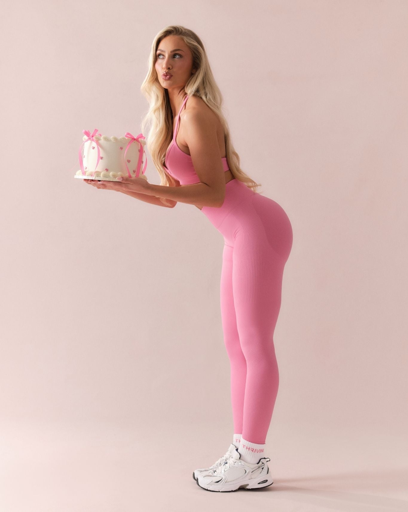 Ascend™ Sculpting High Waist Scrunch Leggings | Bubble Pink