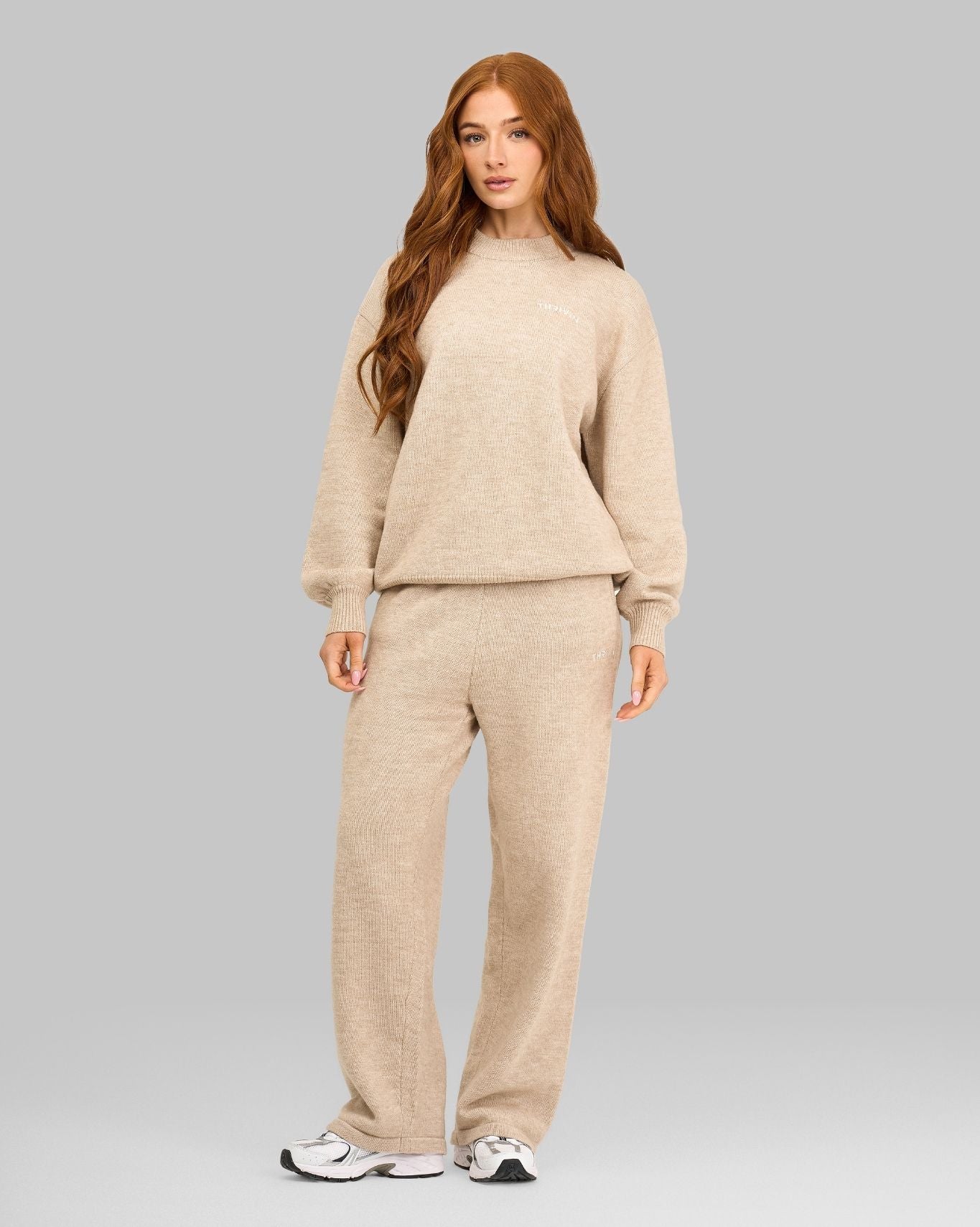 Essential Knitted Sweater & Trouser 2-Piece Set | Oat