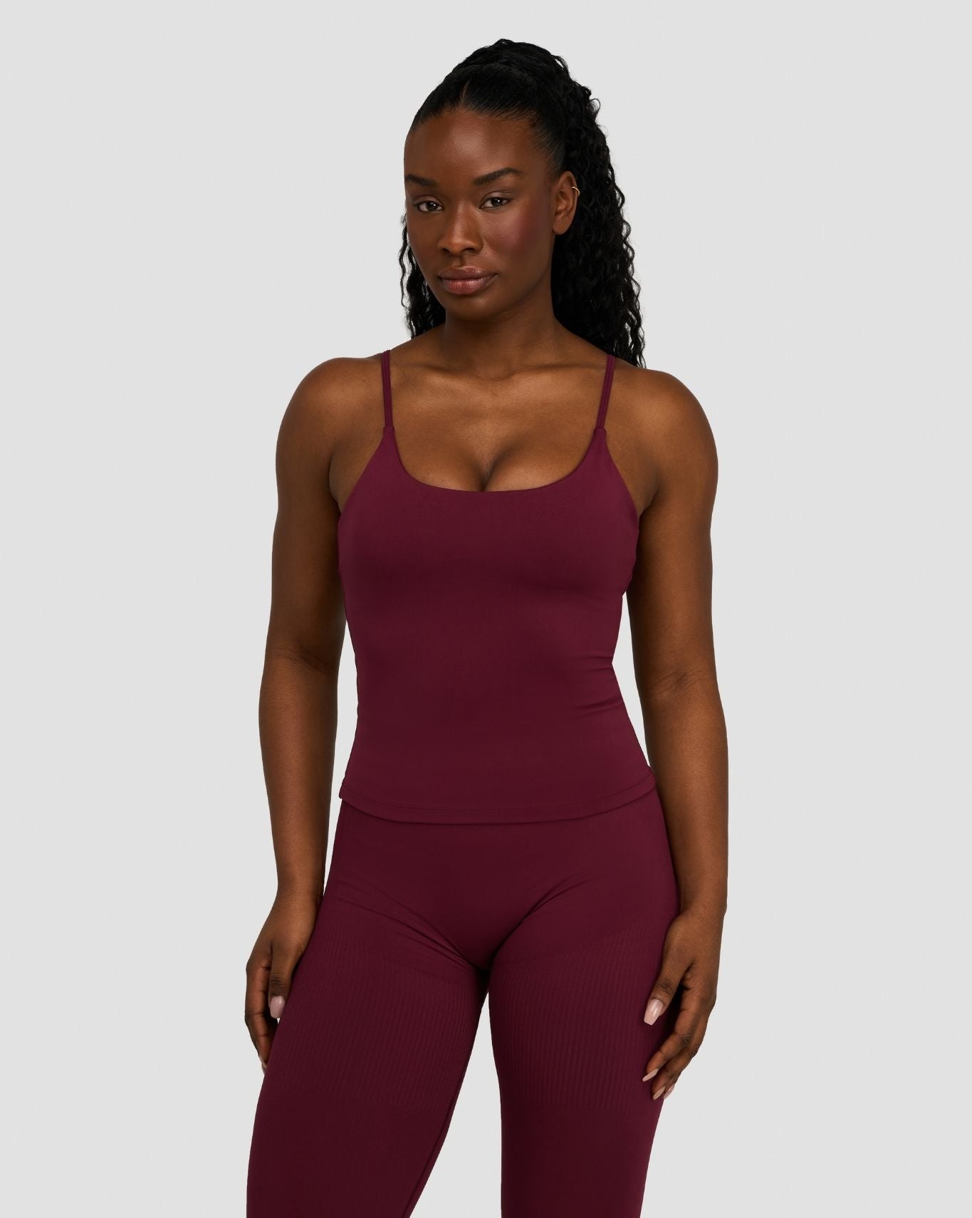 Ascend™ Sculpting Seamless Scoop Neck Cami | Merlot