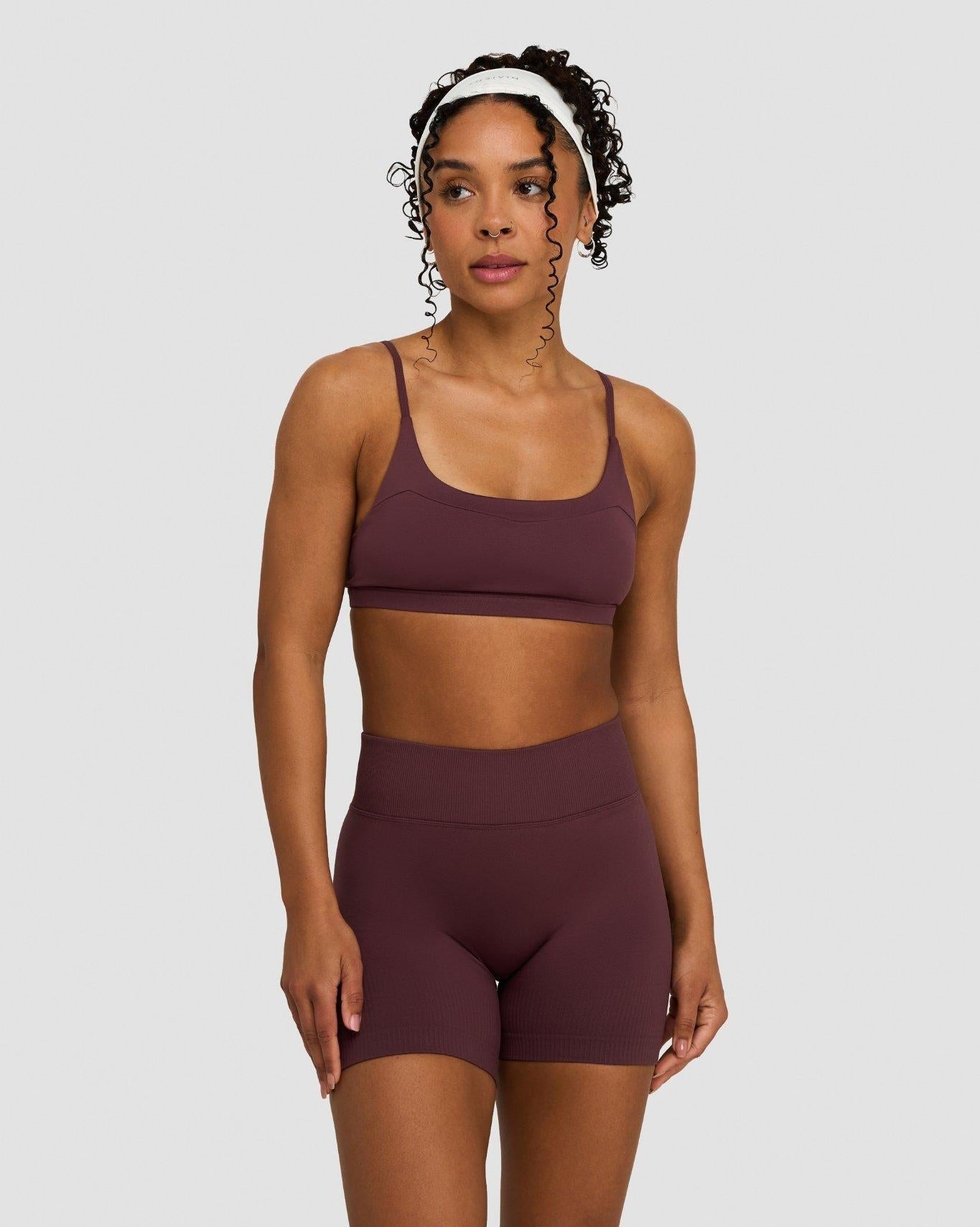 Ascend™ Sculpting Seamless Scoop Neck Bra | Dark Mauve
