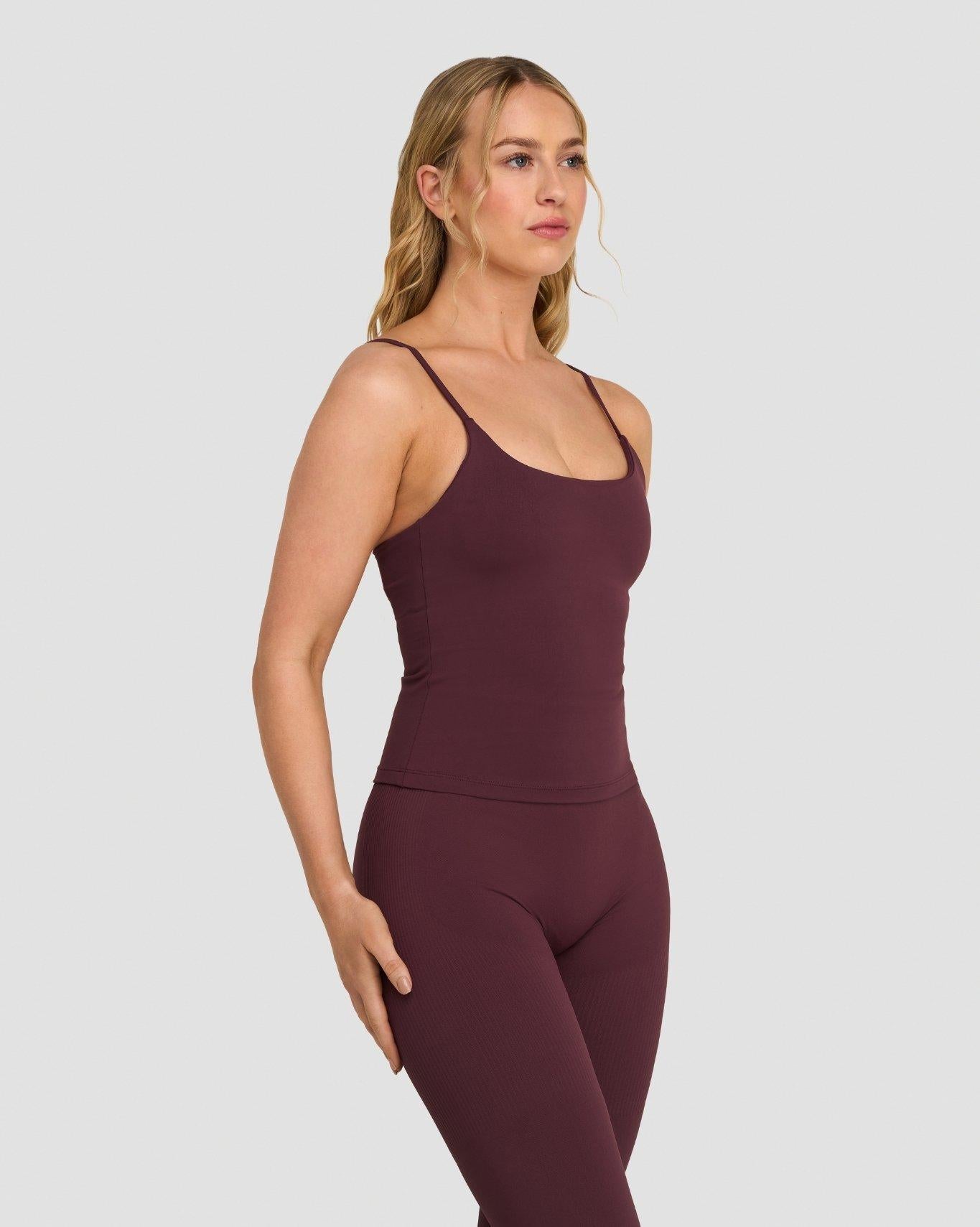 Ascend™ Sculpting Seamless Scoop Neck Cami | Dark Mauve