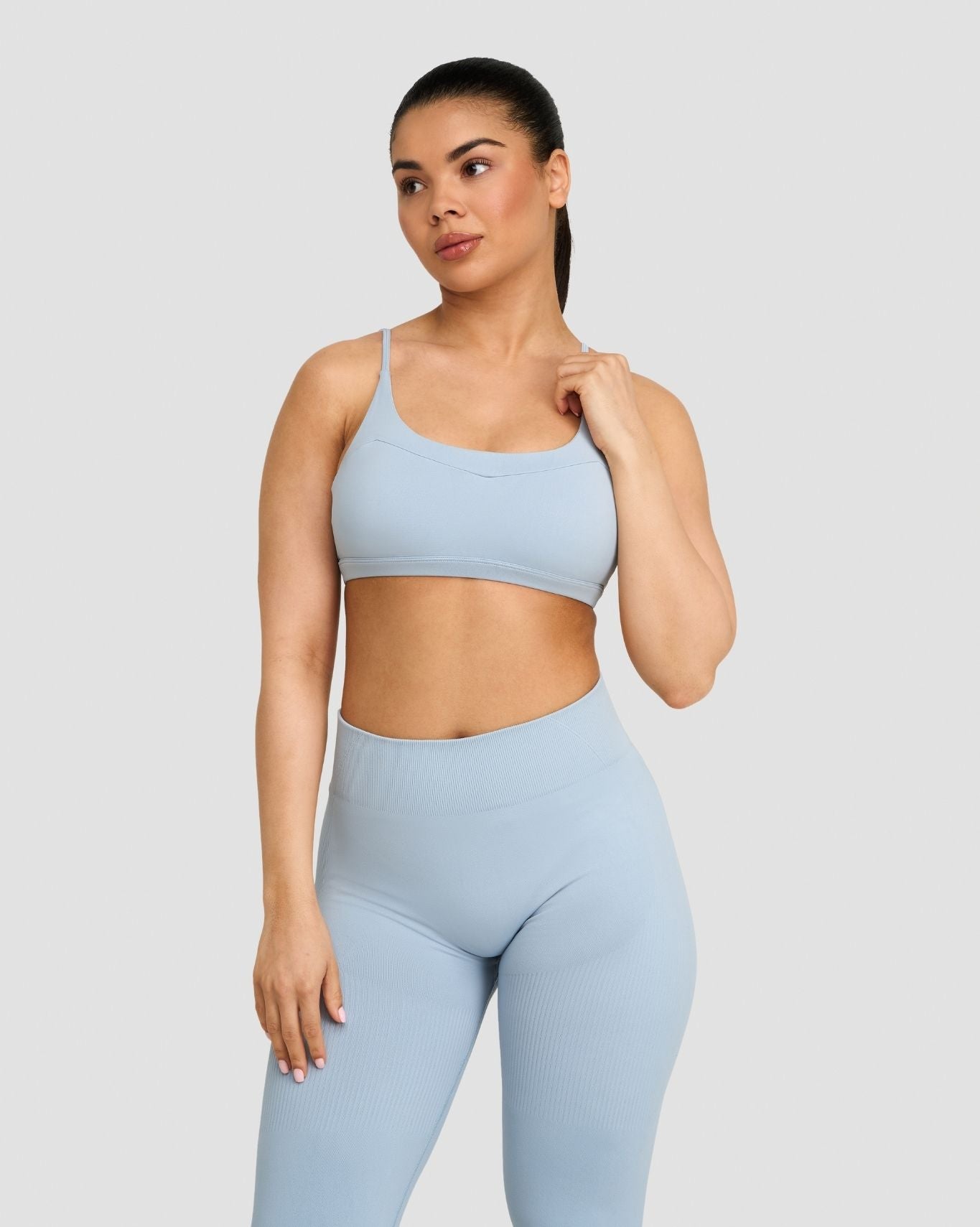 Ascend™ Sculpting Seamless Scoop Neck Bra | Blue Haze