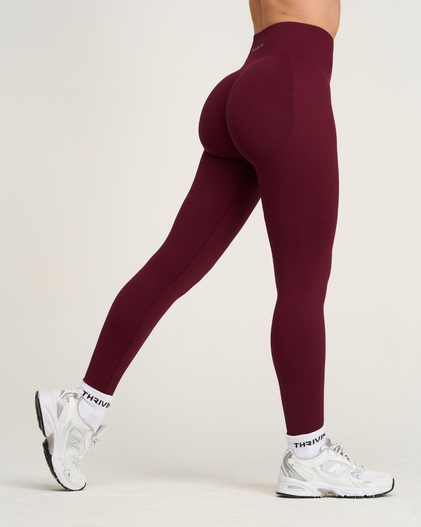 Ascend™ Sculpting High Waist Scrunch Leggings | Merlot