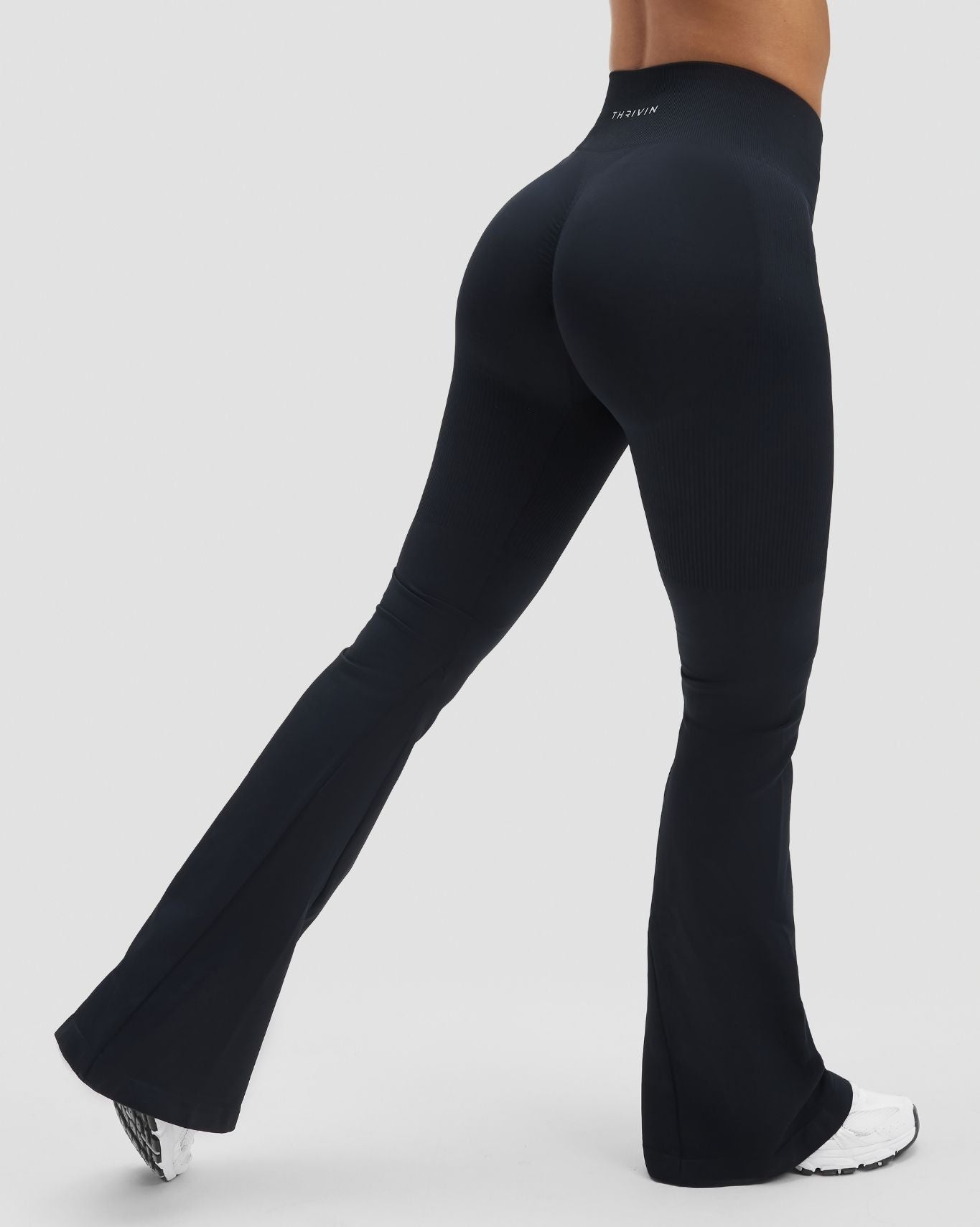 Ascend™ Sculpting High Waist Scrunch Flare | Night Black