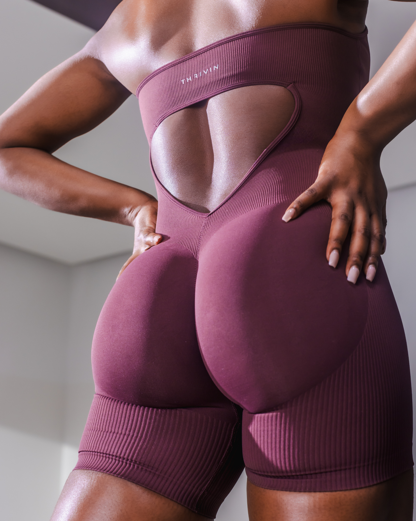Ascend™ Sculpting Halterneck All In One | Dark Mauve