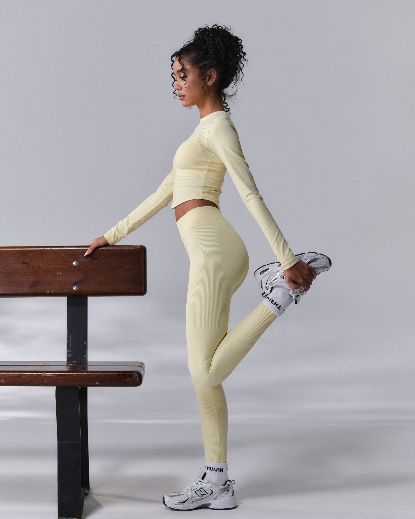 Ascend™ Sculpting High Waist Scrunch Leggings | Golden Butter
