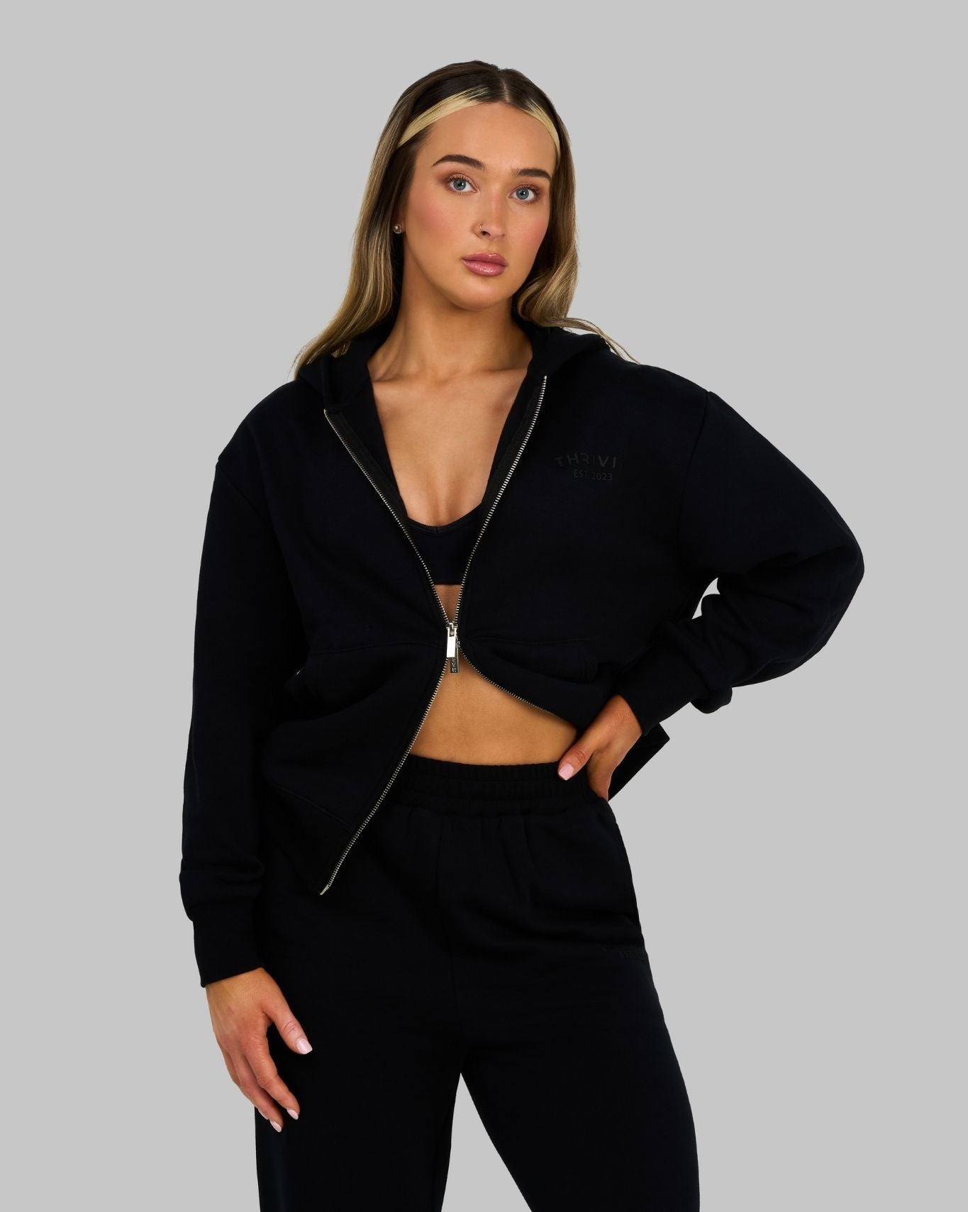 Original Two Zip Jacket | Night Black