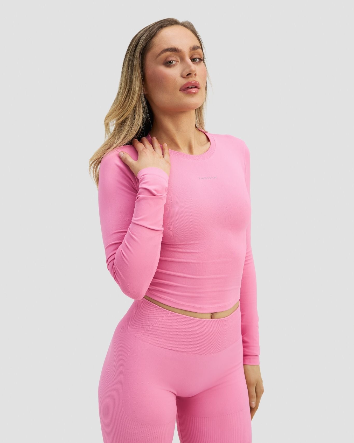 Ascend™ Compression Long Sleeve Top | Bubble Pink