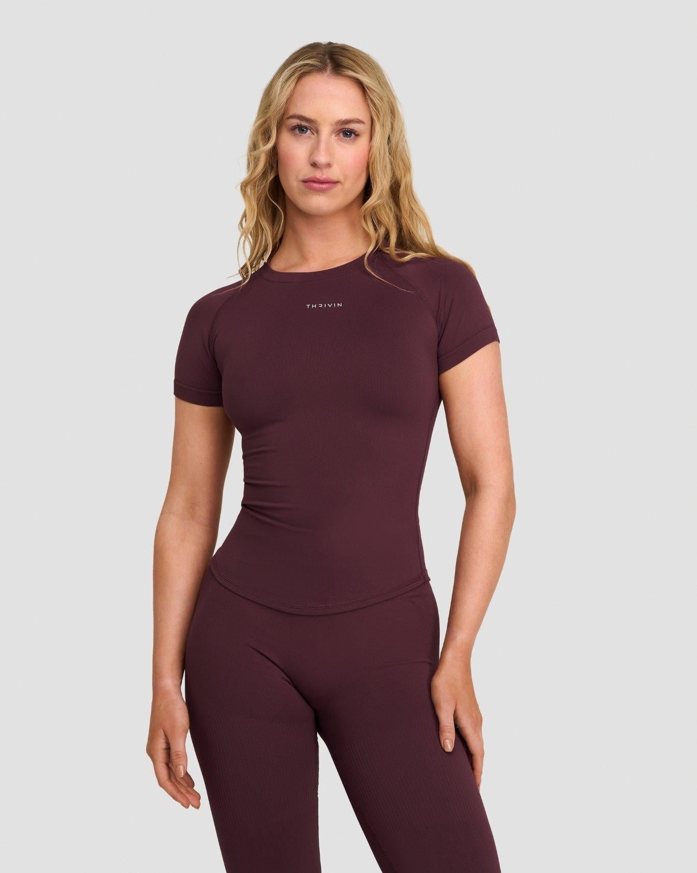 Ascend™ Compression T-shirt | Dark Mauve