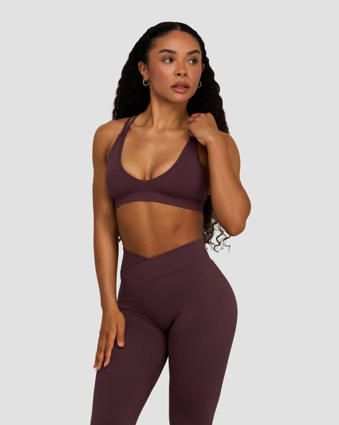 Ascend™ Sculpting Seamless High Apex Bra | Dark Mauve